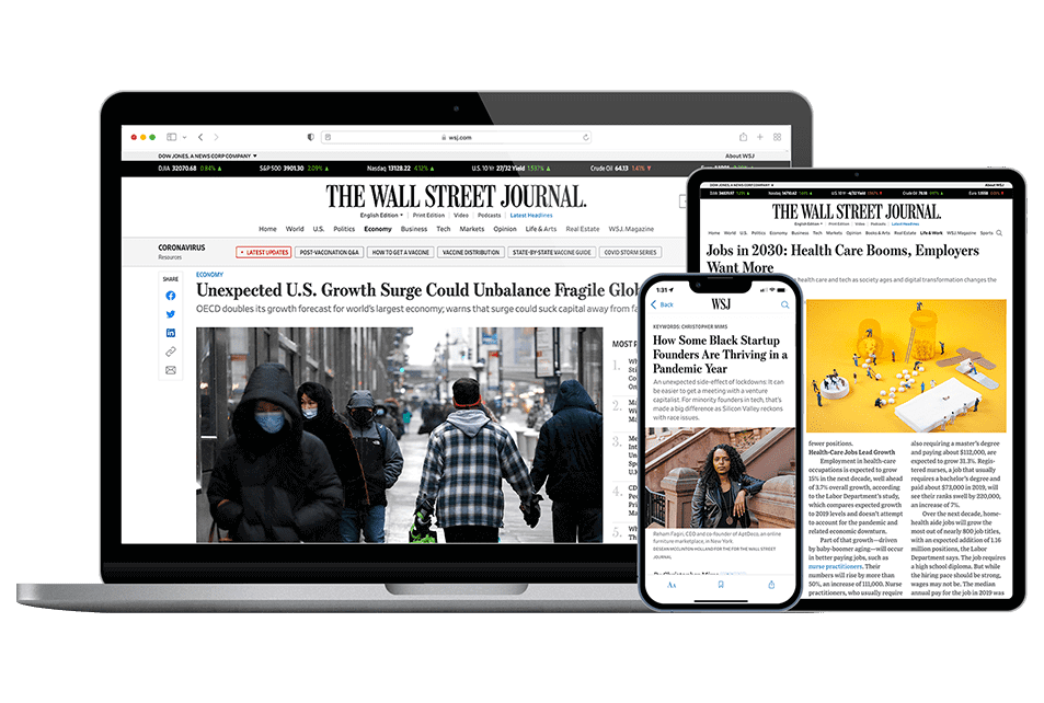 Wall Street Journal vs New York Times digital subscription price comparison chart 2026