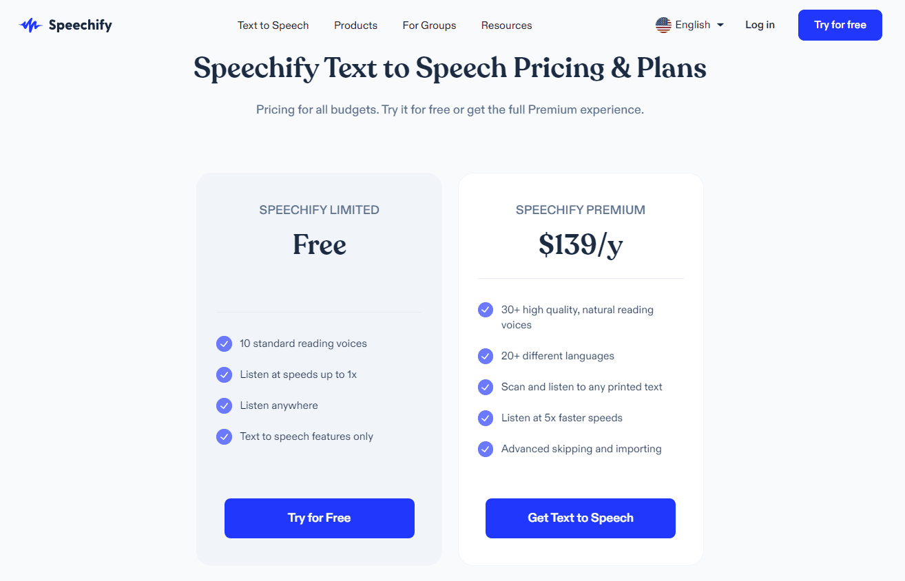 Thumbnail of Speechify Premium 12-month subscription activation options