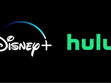 Disney plus bundle library showing Marvel and Hulu content on mobile and TV